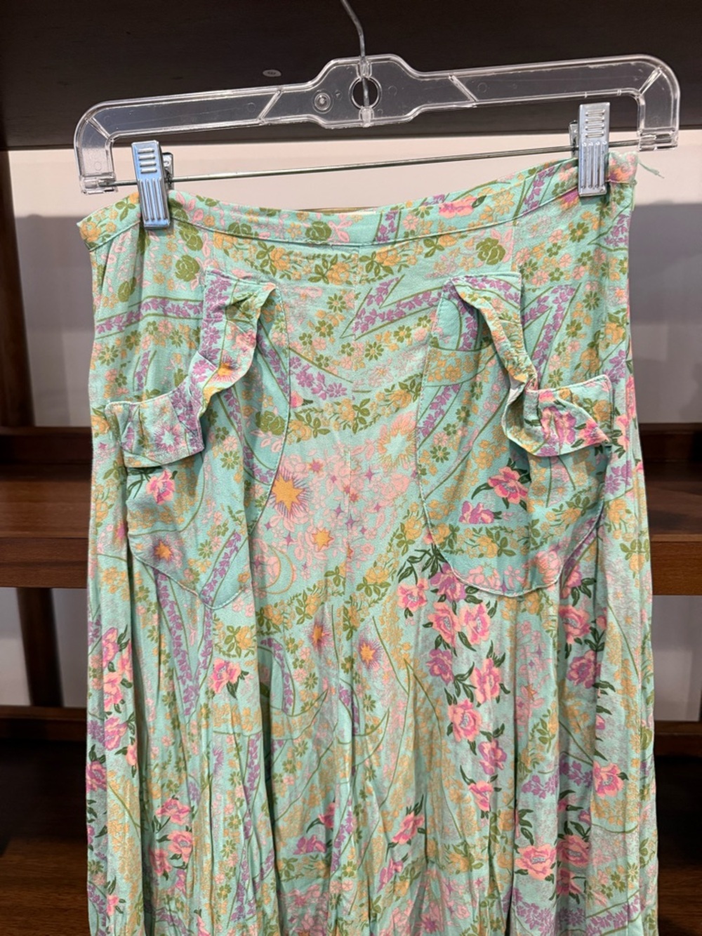 Spell City Lights Maxi Skirt - Sage - Picture 3 of 5